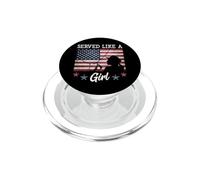 Served Like A Girl Female Veterans Day Gift PopSockets PopGrip per MagSafe