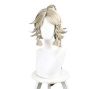 Servelove Parrucca per cosplay per personaggi del gioco biondo chiaro parrucca lunga parrucca unisex gioco anime Halloween festa di Natale