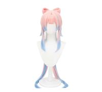 Servelove Parrucca per cosplay personaggio per personaggi di gioco rosa chiaro blu parrucca lunga parrucca costume parrucche unisex gioco anime Halloween festa di Natale
