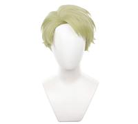Servelove Personaggi Anime Cosplay Parrucca oro chiaro breve parrucca posteriore capelli Costume parrucca Unisex Anime Personaggi Gioca Halloween Festa di Natale