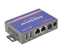 Server di stampa da Ethernet a USB (non Plug&Play), versione non WiFi, server di stampa a 2 porte per stampante USB, converte stampante USB in rete Ethernet, conforme a Windows Mac Linux, CR102