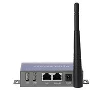 Server di stampa wireless (NON Plug&Play), server di stampa USB a 2 porte, server di stampa di rete di computer - Converti stampante USB in rete Ethernet WiFi - Compatibile con Windows Mac Linux