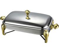 Server e riscaldatore per buffet - Radiatore per alimenti per buffet di feste, set per buffet con pentola calda in acciaio inossidabile, set per buffet con piastra calda, riscaldatore per al