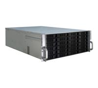 Server Inter-Tech 4U-4424 Rack 4U Nero Argento Compatibile ATX EATX Micro ATX