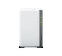 Synology Soluzione Nas Desktop DS223J da 12TB a 2 alloggiamenti installata con 2 unità HAT3300 da 6TB