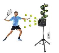 Server per palline da tennis, ricaricabile, telecomandato, regolabile in altezza, portatile, con regolazione di frequenza e direzione, per uso esterno