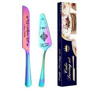 Server per torta in acciaio, set da torta per matrimonio, tagliapasta in acciaio, elegante taglierina per torta e spatola per compleanno, festa