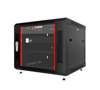 Server Rack - Contenitore di rete per montaggio a parete - Armadio IT a parete - Rack da 19 pollici Rack con serratura per armadio di rete - Powerbar - Mensola - Ventola - Piedi (9U (61 x 24 x 20 h))