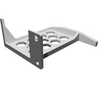 Server Rack Shelf Compatible with Ubiquiti POE Adapter - Single Unit Mount