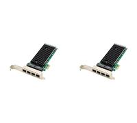 Server RJ45 2X PCI-E 4 porte 1X PCIe X1 82576 Chip 10/100/1000Mbps Lan Quad Gigabit Scheda di rete