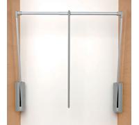 Servetto Appendiabito saliscendi Grigio per Armadio Originale cm 77-120
