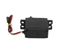 Servi Anologici per Argano a Vela in Lega Nera con Ingranaggi in Metallo per Macchina per Funi per RC, Set di Ingranaggi per Barche RC Ad Alta Torsione per Classi, Kit di per Servomotore