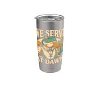 Serviamo Al Dawn Coffeehouse Frog Cafe Barista Bicchiere termico in acciaio inox doppia parete