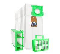 Service Box compatibile con Sebo Airbelt K1 K2 K3 6629-ER 6695-ER 10 sacchetti per aspirapolvere, 1 filtro motore, 1 filtro micro igienico, scatola filtro filtro a 3 strati