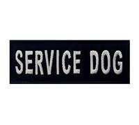 Service Dog Cane di servizio Gilet/imbracature Emblema con Fissaggio Chiusura a uncino e asola Ricamata Toppa