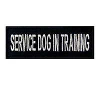 Service Dog In Training Servizio Dog Training In Gilet/imbracature Emblema con Fissaggio Chiusura a uncino e asola Ricamata Toppa