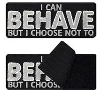 Service Dog Patch - Toppa divertente in velcro per cani e cani (I can behave i choose not - toppa in velcro)