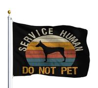 Service Human Do Not Pet Bandiera Da Esterno 90X150Cm Divertenti Decorative Bandiera Da Cortile Banner Per Festival Sport Prato