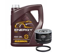 Service Kit SCT SM 101 FILTRO Olio, MANNOL Energy 5W-30 Olio Motore, 5 Litri