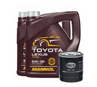 Service Kit SCT SM 143 Filtro Olio, MANNOL 7709 5W-30 Per Toyota Lexus, 8 Litri