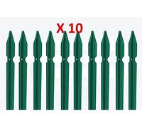 Service Solutions 10 PZ Palo Paletto in ferro a T 30x30x3 mm Plastificato Verde per Rete Recinzione Metallica - Altezza 150CM - Robusto, Anticorrosione - TUTTE LE MISURE - MADE IN ITALY (10, H 150 CM)