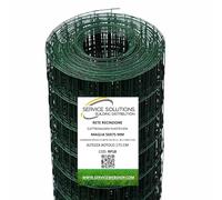 SERVICE SOLUTIONS - Rete Metallica per Recinzioni Zincata Plastificata Elettrosaldata Rigida - Rotolo da 25 Metri (Altezza 175 CM) - Ideale per Recinzioni da Giardino, Aree Verdi e Spazi Esterni