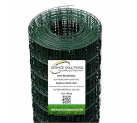 SERVICE SOLUTIONS - Rete Metallica per Recinzioni - Zincata Plastificata Elettrosaldata Rigida - Rotolo 25 Metri x Recinzioni Metalliche da Giardino (H 125 CM)
