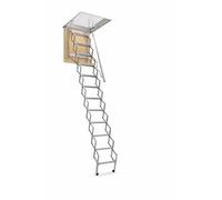 Service Solutions Scala per Soppalco Retrattile Salvaspazio - Scala Richiudibile per Soffitto o Sottotetto | Zincata con 11 Gradini (PANTOGRAFO (11 GRADINI) ZINCATA - CM 50 X 70 H300)