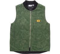 Service Works - Giacca da uomo in cotone biologico - Xerox Camo Padded Work Vest Olive per Uomo in Cotone - Taglia L - Kaki