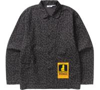 Service Works - Sobrecamisa casual en algodón orgánico - Patterned Easy Chef Shirt Black Leopard per Uomo in Cotone - Taglia S - Nero
