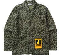 Service Works - Sobrecamisa casual en algodón orgánico - Patterned Easy Chef Shirt Green Leopard per Uomo in Cotone - Taglia M - Verde