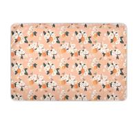 Serviceberry - Tappetino per imparare a usare il vasino con frutta e pesca, extra large, riutilizzabile, morbido, assorbente, anti-labbra, per neonati e ragazze, 132,1 x 86,4 cm (lunghezza x larghezza