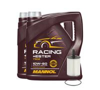 Servicekit Sct Sh 4771 L Filtro Olio,mannol Racing Ester 10W-60 Olio Motore,8