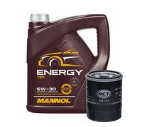 Servicekit SCT SM 148 Filtro Olio, MANNOL Energy 5W-30 Olio Motore, 4 Litri