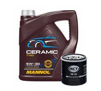 Servicekit Sct Sm 160 Filtro Olio,mannol Ceramica 5W-30 7720 Olio Motore,4 Litro