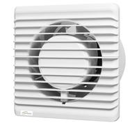SERVICEWEBSHOP | Aspiratore da bagno 8 W Ø 100 mm - Ventilatore da Bagno e Toilette per Combattere Muffa e Umidità - Con Sensore di Umidità e Timer - Diametro da 100mm (Ø 100 MM)