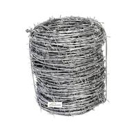 SERVICEWEBSHOP | 100 MT Filo Spinato Zincato per Recinzioni in Rete Metallica, Matassa 100 mt Filo 1,7 mm, per recinzione da giardino, Deterrente e Protezione Antintrusione