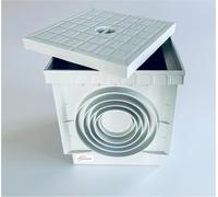 SERVICEWEBSHOP | Pozzetto Ispezione 30x30 cm in Plastica PP HD Resistente con Coperchio Incluso | Pozzetto per Fognature, Scarichi, Giardini, Irrigazione e Reti Idriche Esterne