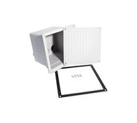 SERVICEWEBSHOP | Pozzetto per cavi elettrici con coperchio e chiusura ermetica, mm 270x270x240 h. Colore grigio