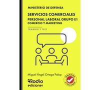 SERVICIOS COMERCIALES. Personal Laboral Grupo E1. Comercio y Marketing. Ministerio de Defensa. TEMARIO Y TEST. 2026/27