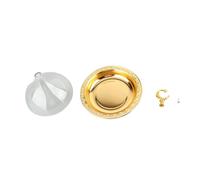 Servierplatte mit gewÃ¶lbtem, goldgeprÃ¤gtem Muster