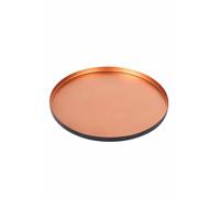 Serviertablett Portacandele Deko Tablett In Metallo Colore Rame