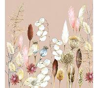 Servietten Blumen 20 tovaglioli miscela di erbe, fiori, primavera, estate, decorazione da tavolo, 33 x 33 cm