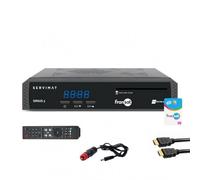 Servimat Ricevitore TV satellitare HD + scheda Fransat PC7 + cavo HDMI + cavo 12 V