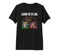 Serving The Cat Lord Funny Feline Royal Master Design Maglietta Premium
