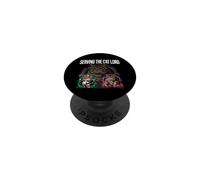 Serving The Cat Lord Funny Feline Royal Master Design PopSockets PopGrip Adesivo