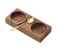 Serving Tray Wooden Tray Condiment Tray for Sushi And BBQ Easy to Maintain Japanese Versatile Multi 17x7x2.5cm