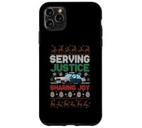 Servire la giustizia condividendo Joy Santa Police Christmas Custodia per iPhone 11 Pro Max
