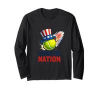 Servire la Nazione Arte patriottica del Tennis Maglia a Manica