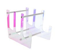 Servitore del display da tastiera 3 livelli colorato acrilico meccanico Scaffale per supporto per tastiera per il gioco Organizzatore di stoccaggio della tastiera Design per lo